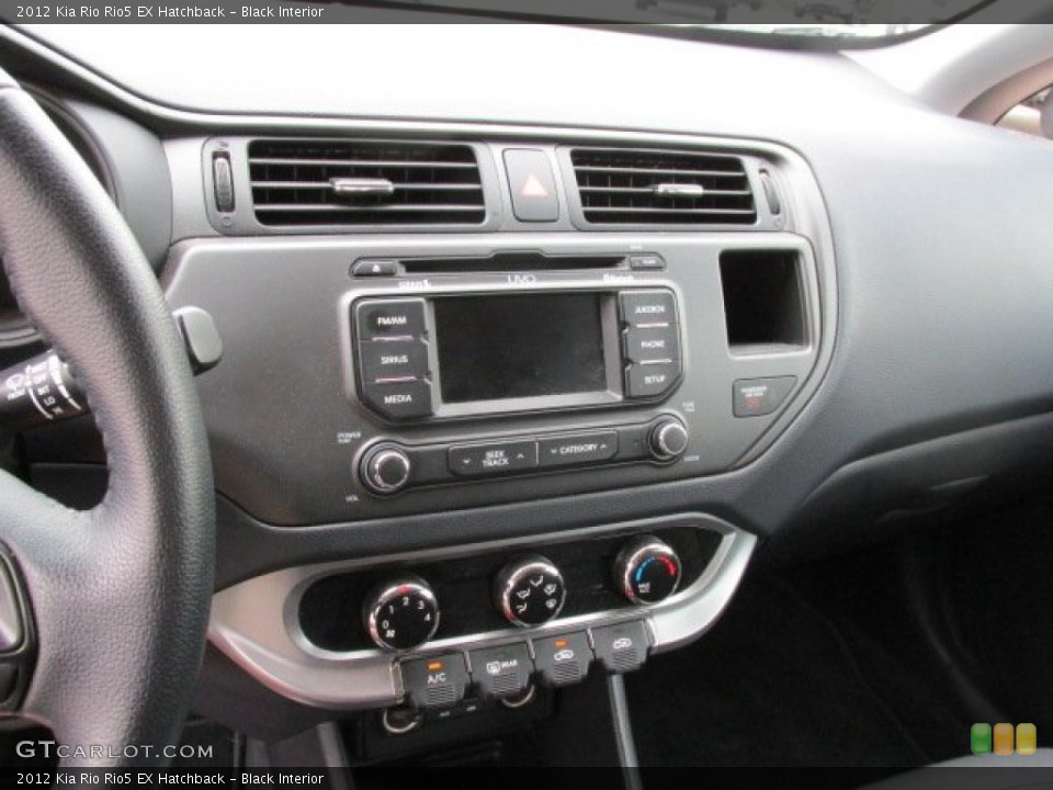 Black Interior Controls for the 2012 Kia Rio Rio5 EX Hatchback #83376442