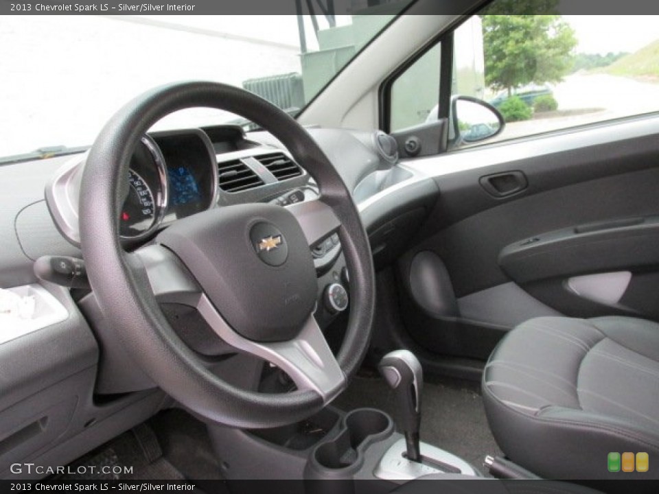 Silver/Silver Interior Steering Wheel for the 2013 Chevrolet Spark LS #83376592