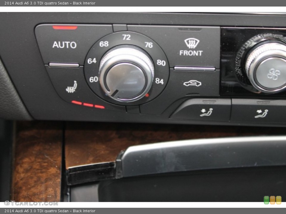 Black Interior Controls for the 2014 Audi A6 3.0 TDI quattro Sedan #83379256