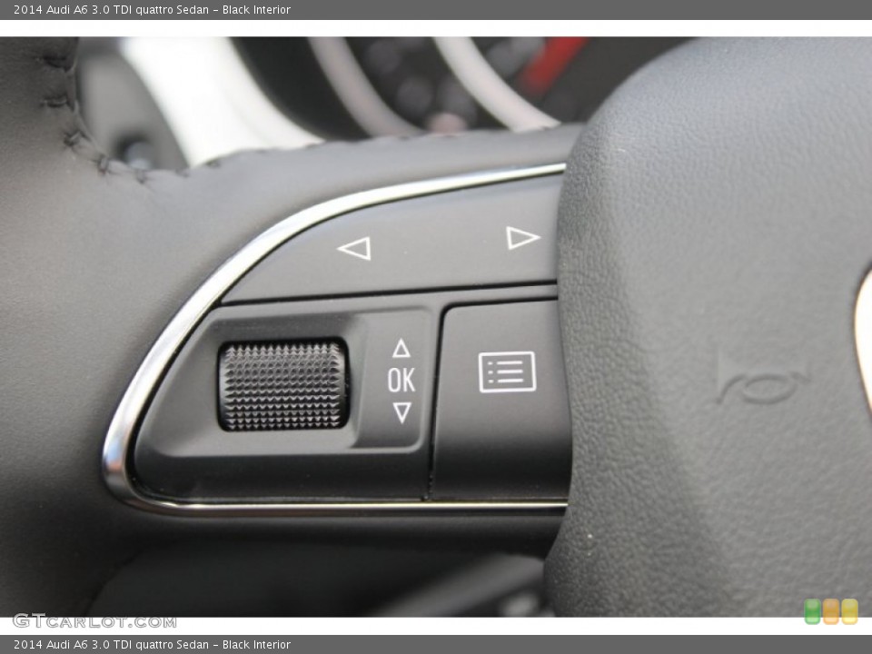 Black Interior Controls for the 2014 Audi A6 3.0 TDI quattro Sedan #83379446