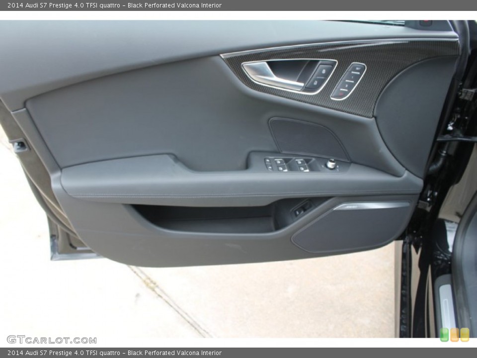 Black Perforated Valcona Interior Door Panel for the 2014 Audi S7 Prestige 4.0 TFSI quattro #83380486