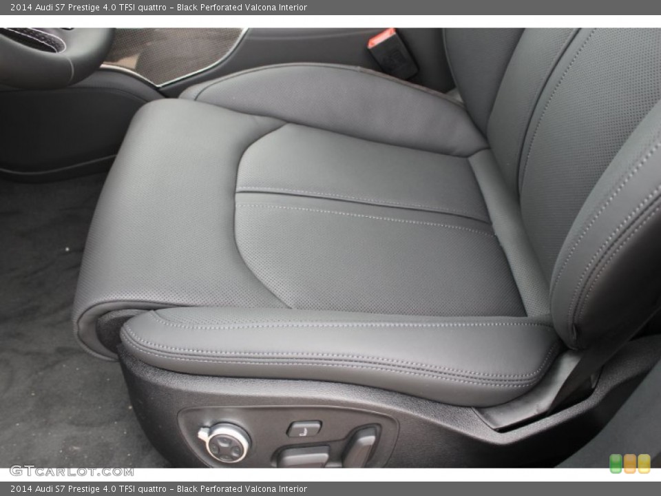 Black Perforated Valcona Interior Front Seat for the 2014 Audi S7 Prestige 4.0 TFSI quattro #83380642