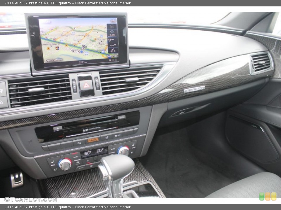 Black Perforated Valcona Interior Dashboard for the 2014 Audi S7 Prestige 4.0 TFSI quattro #83380720