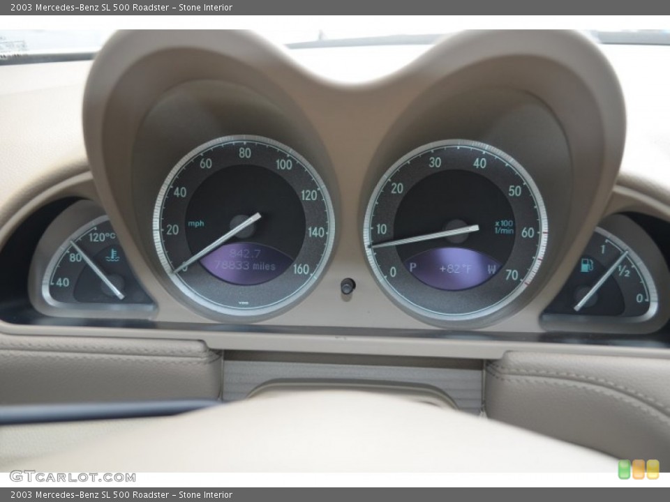 Stone Interior Gauges for the 2003 Mercedes-Benz SL 500 Roadster #83380762