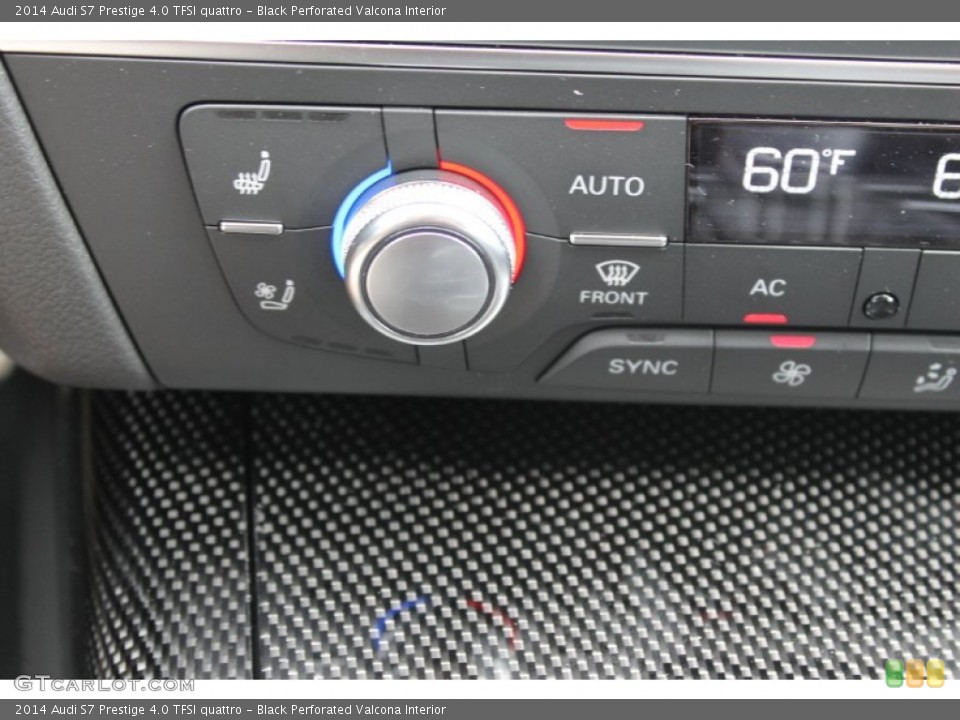 Black Perforated Valcona Interior Controls for the 2014 Audi S7 Prestige 4.0 TFSI quattro #83381078