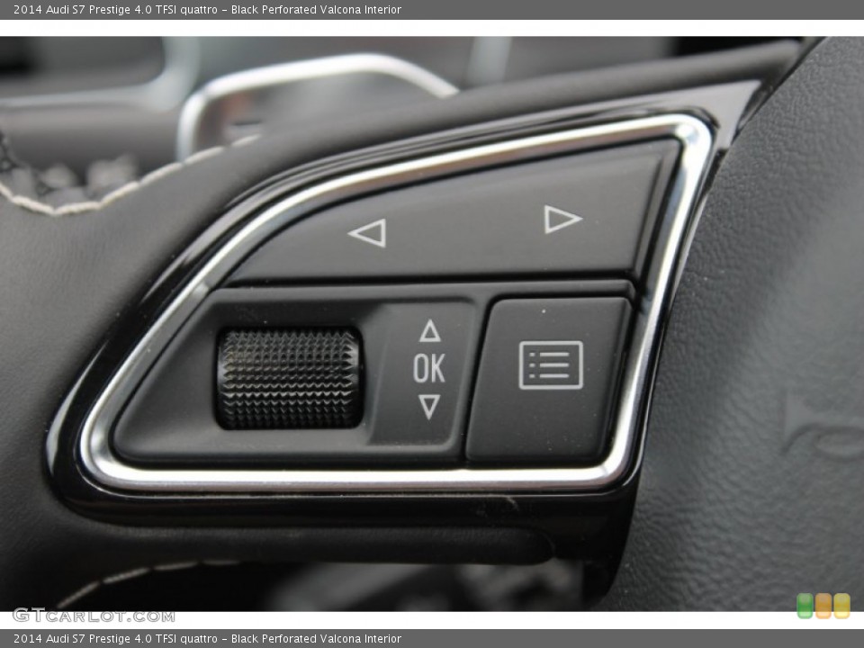 Black Perforated Valcona Interior Controls for the 2014 Audi S7 Prestige 4.0 TFSI quattro #83381290