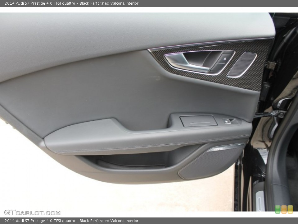 Black Perforated Valcona Interior Door Panel for the 2014 Audi S7 Prestige 4.0 TFSI quattro #83381365