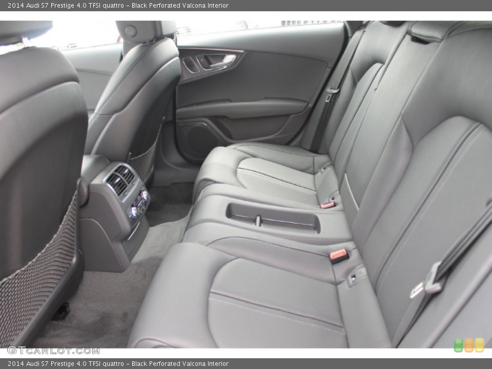 Black Perforated Valcona Interior Rear Seat for the 2014 Audi S7 Prestige 4.0 TFSI quattro #83381452