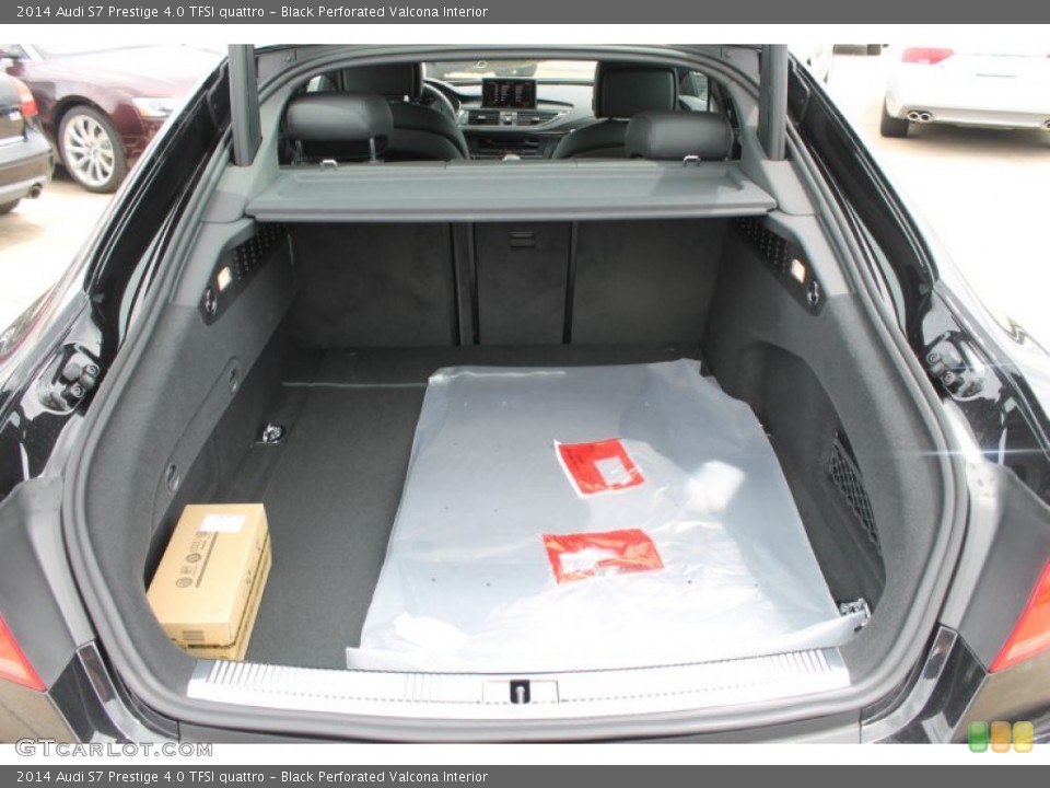 Black Perforated Valcona Interior Trunk for the 2014 Audi S7 Prestige 4.0 TFSI quattro #83381515