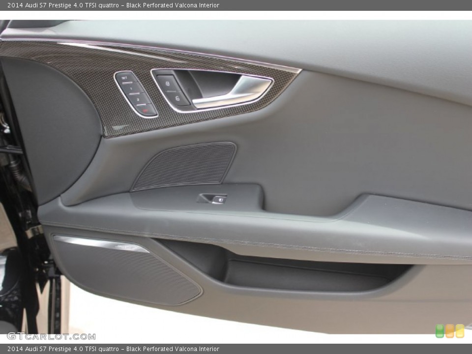 Black Perforated Valcona Interior Door Panel for the 2014 Audi S7 Prestige 4.0 TFSI quattro #83381683