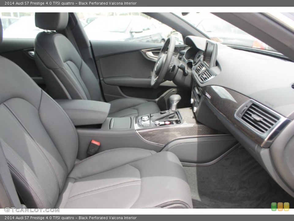 Black Perforated Valcona Interior Front Seat for the 2014 Audi S7 Prestige 4.0 TFSI quattro #83381917