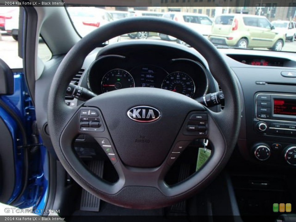 Black Interior Steering Wheel for the 2014 Kia Forte LX #83382048