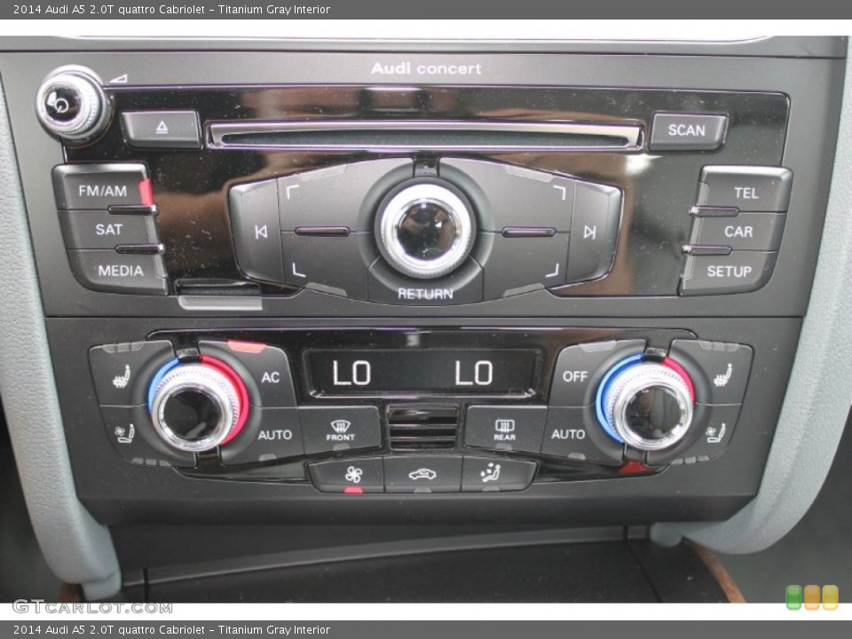 Titanium Gray Interior Controls for the 2014 Audi A5 2.0T quattro Cabriolet #83382564