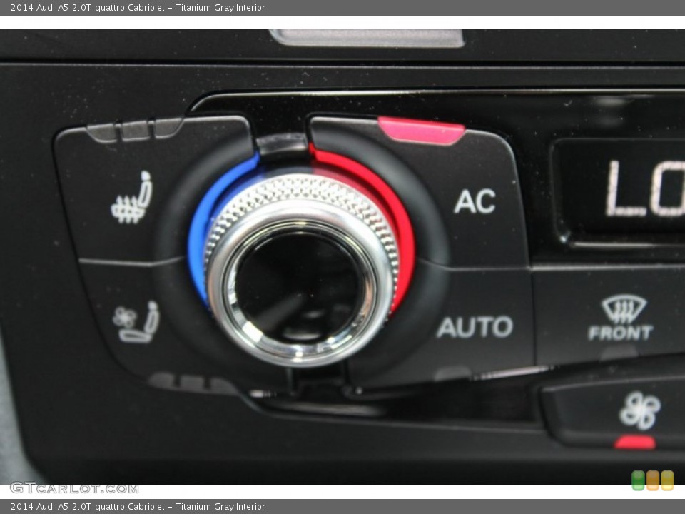 Titanium Gray Interior Controls for the 2014 Audi A5 2.0T quattro Cabriolet #83382623