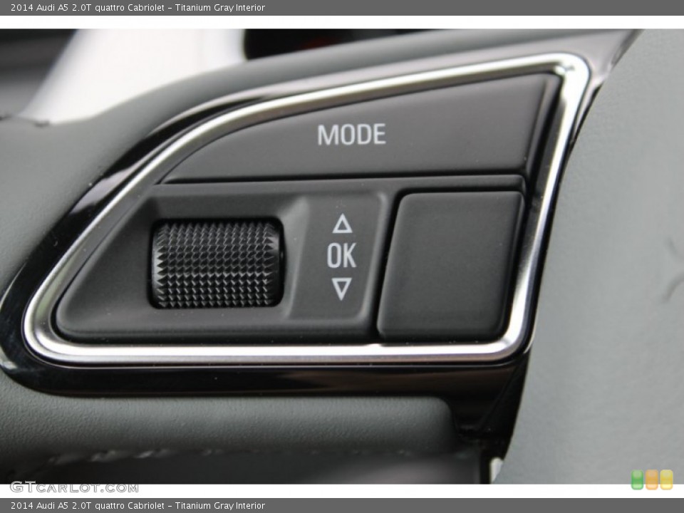 Titanium Gray Interior Controls for the 2014 Audi A5 2.0T quattro Cabriolet #83382835