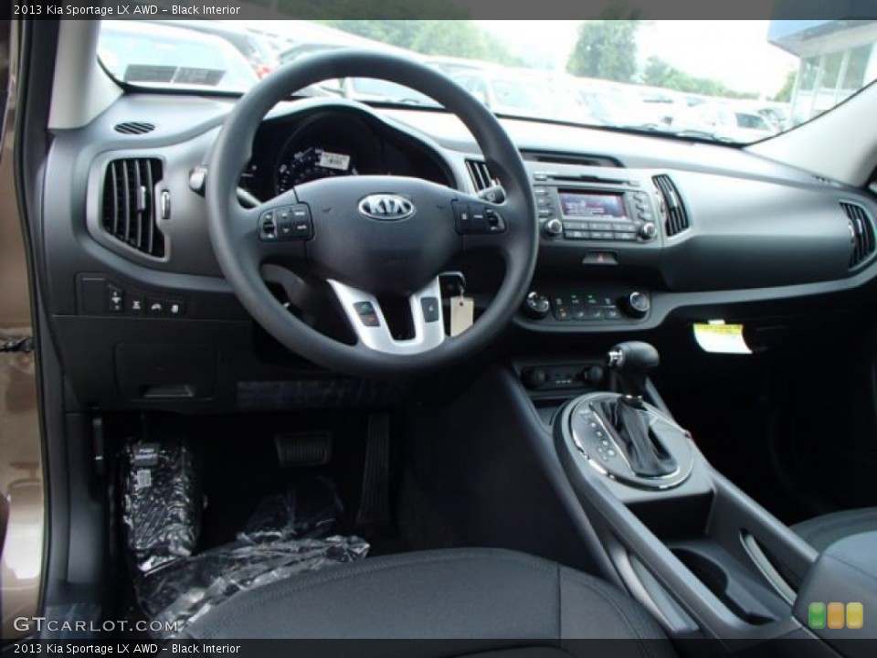 Black Interior Prime Interior for the 2013 Kia Sportage LX AWD #83383095