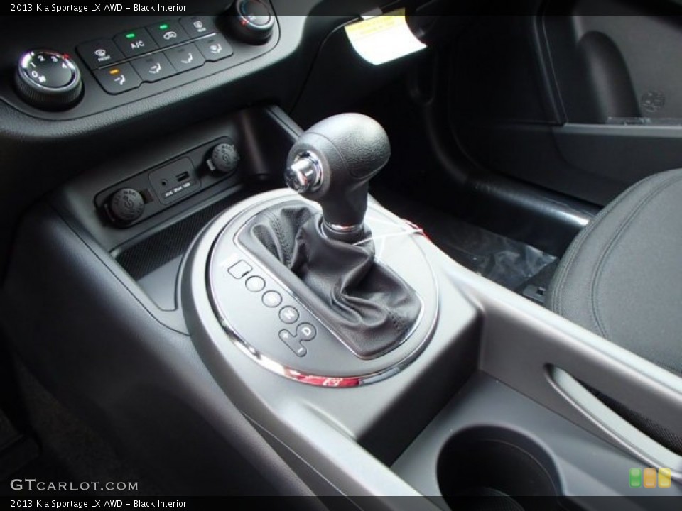Black Interior Transmission for the 2013 Kia Sportage LX AWD #83383308