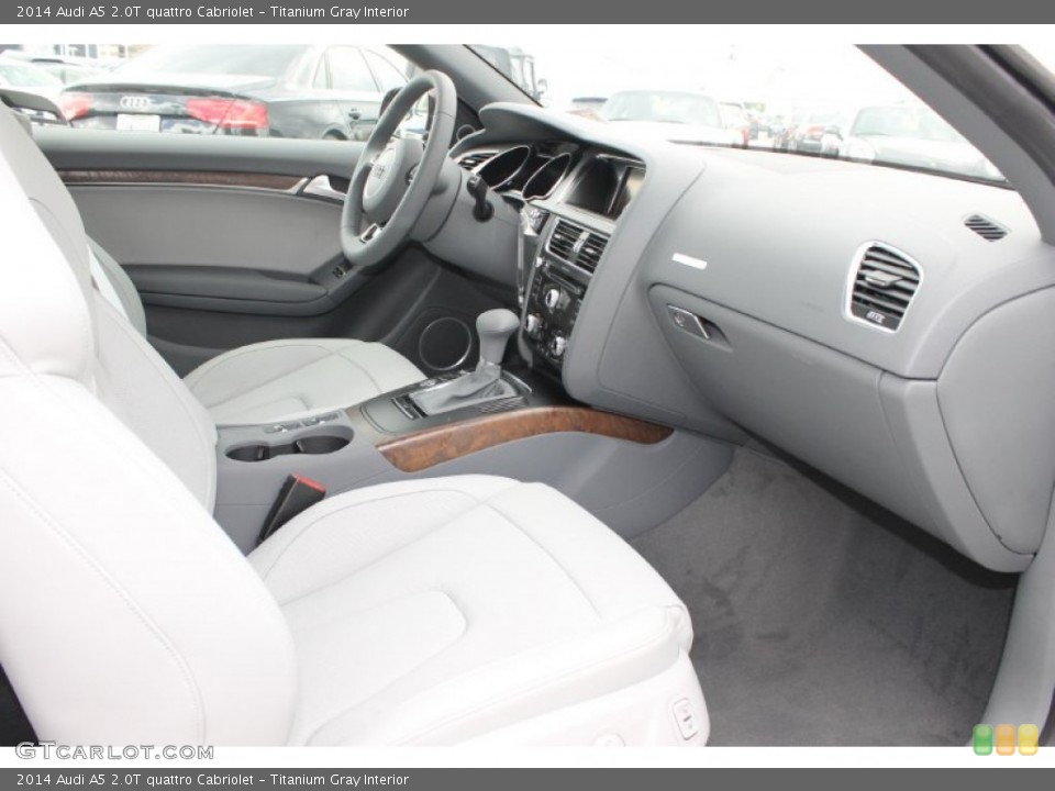 Titanium Gray Interior Dashboard for the 2014 Audi A5 2.0T quattro Cabriolet #83383315