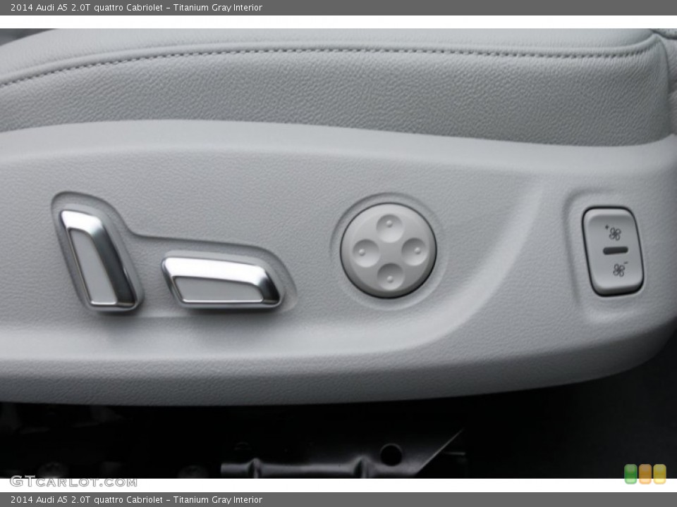 Titanium Gray Interior Controls for the 2014 Audi A5 2.0T quattro Cabriolet #83383432