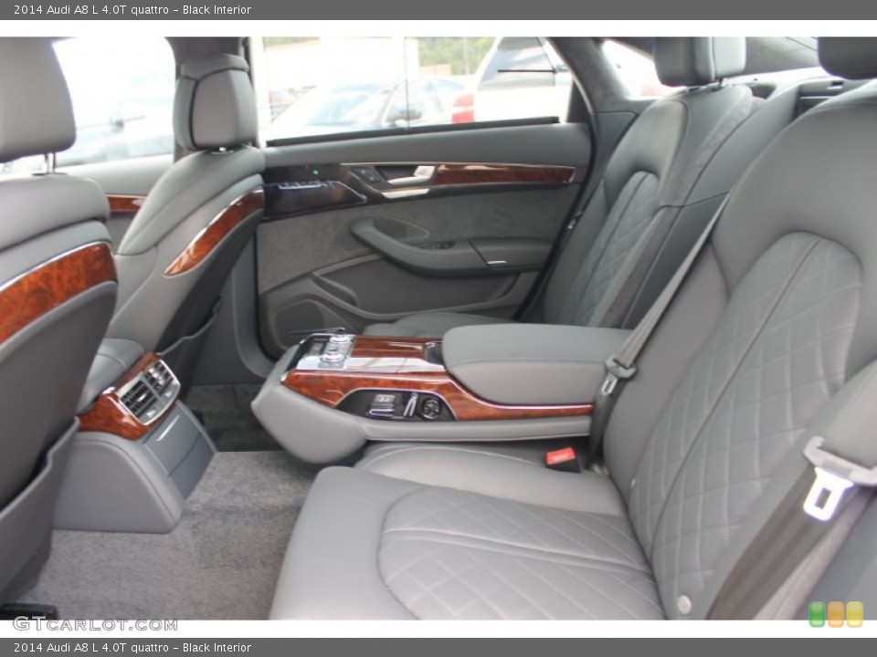 Black Interior Rear Seat for the 2014 Audi A8 L 4.0T quattro #83383746