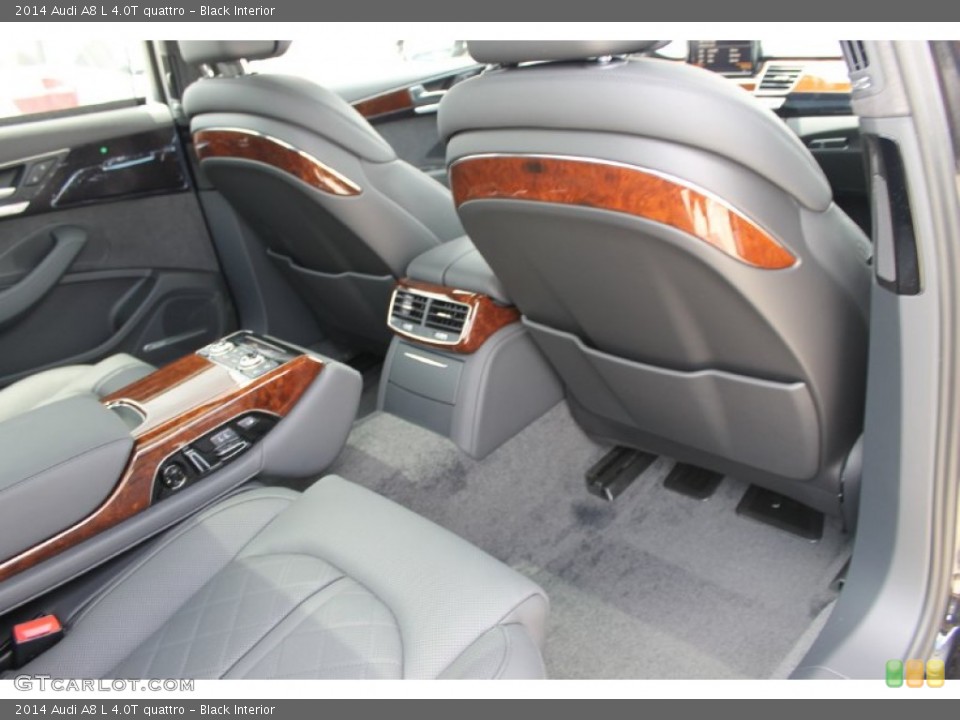 Black Interior Rear Seat for the 2014 Audi A8 L 4.0T quattro #83384002