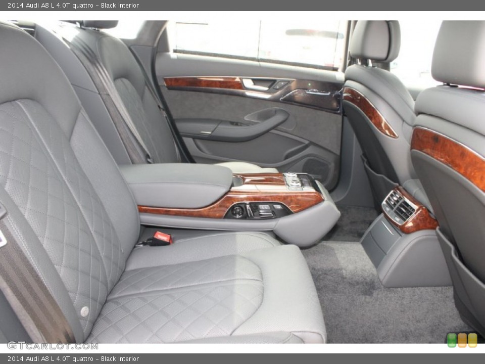 Black Interior Rear Seat for the 2014 Audi A8 L 4.0T quattro #83384074