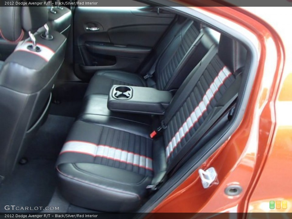 Black/Silver/Red Interior Rear Seat for the 2012 Dodge Avenger R/T #83384361