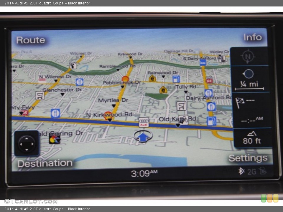 Black Interior Navigation for the 2014 Audi A5 2.0T quattro Coupe #83384737