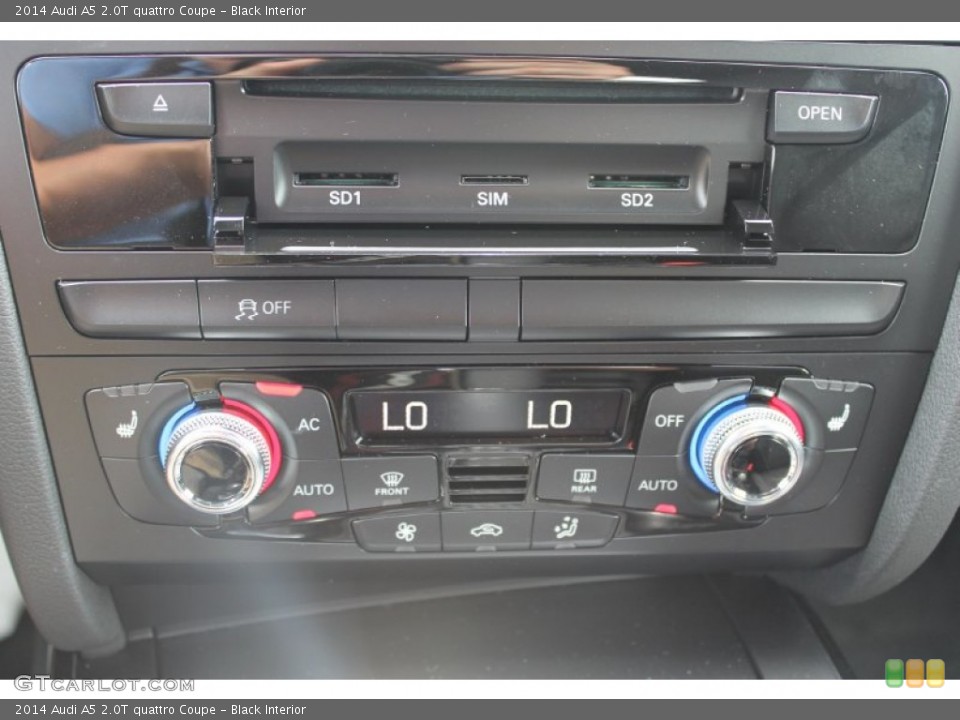 Black Interior Controls for the 2014 Audi A5 2.0T quattro Coupe #83384926