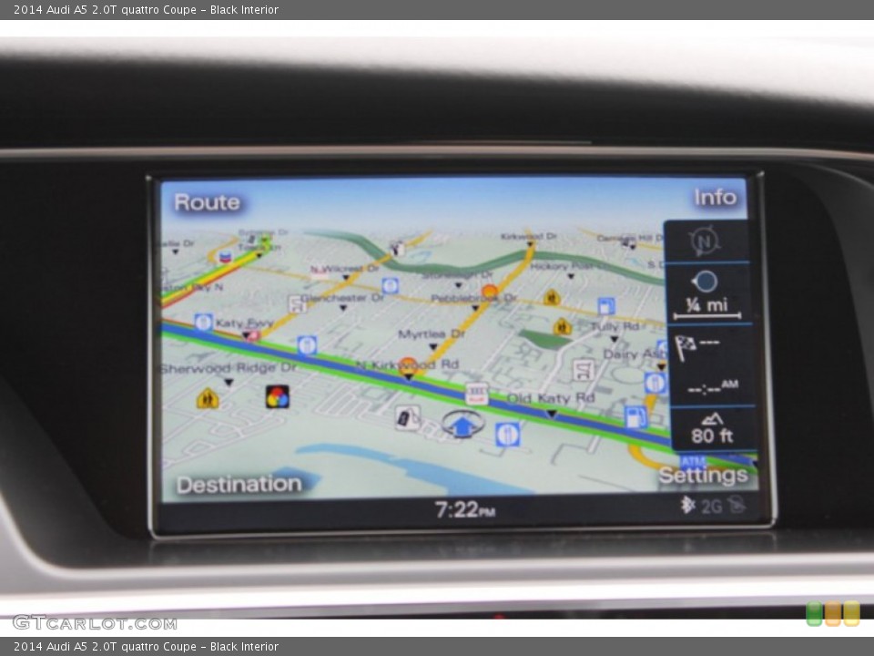 Black Interior Navigation for the 2014 Audi A5 2.0T quattro Coupe #83385601