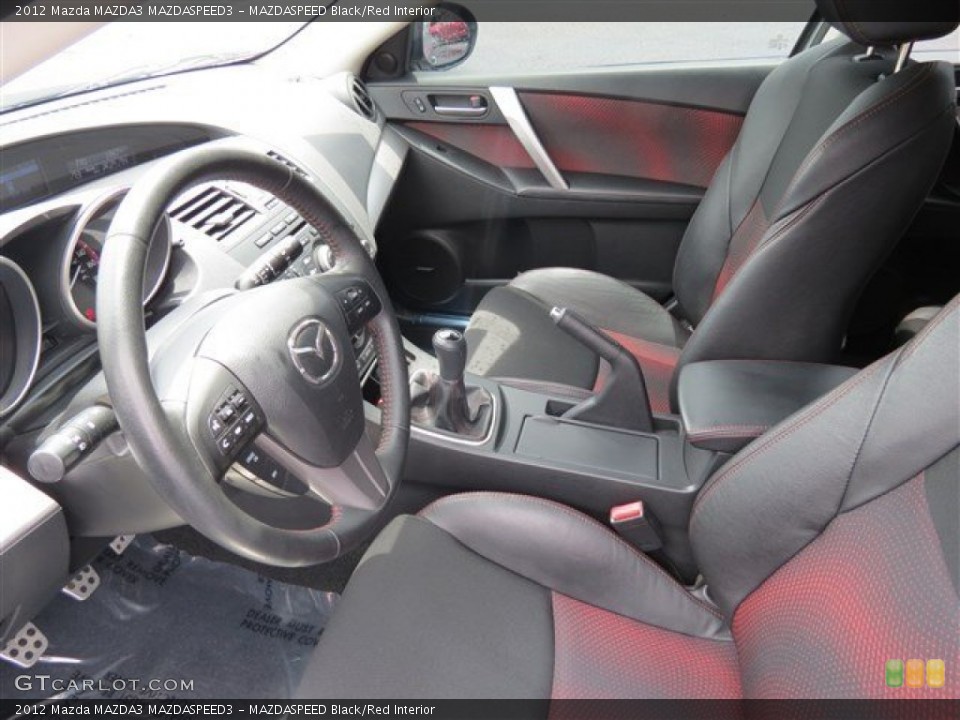 MAZDASPEED Black/Red Interior Photo for the 2012 Mazda MAZDA3 MAZDASPEED3 #83385644