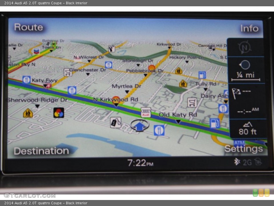 Black Interior Navigation for the 2014 Audi A5 2.0T quattro Coupe #83385655