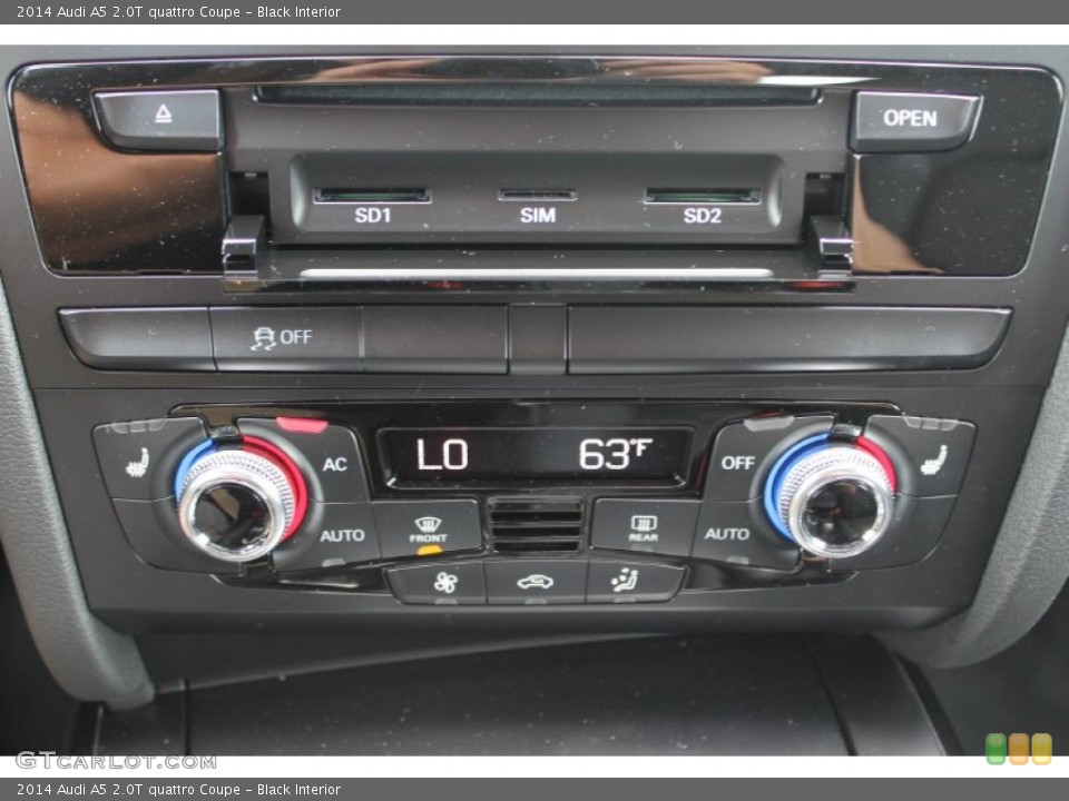 Black Interior Controls for the 2014 Audi A5 2.0T quattro Coupe #83386044