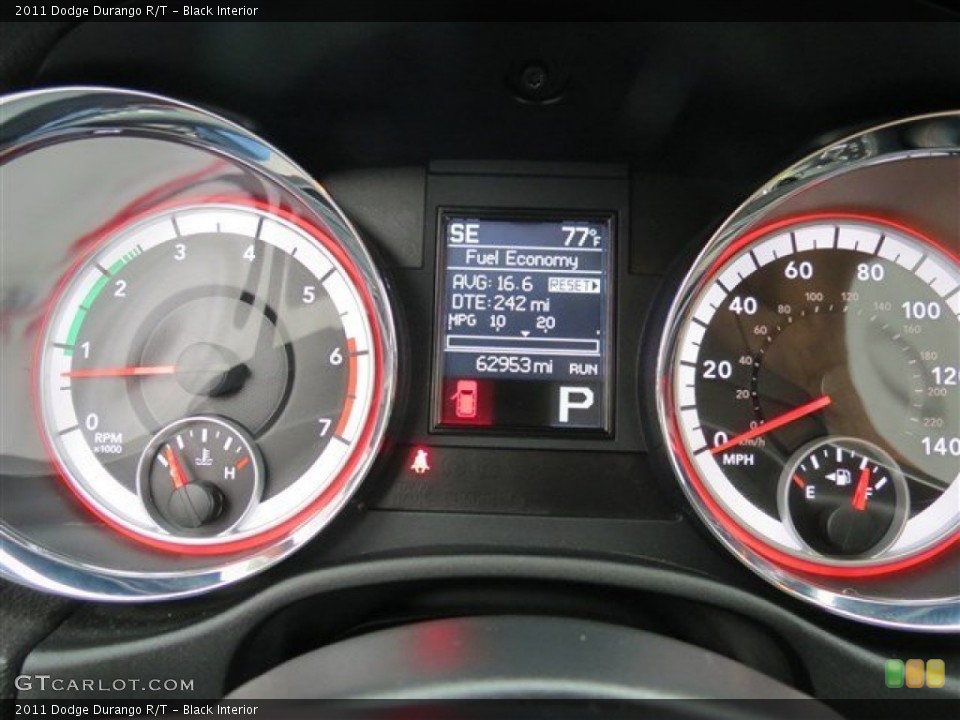 Black Interior Gauges for the 2011 Dodge Durango R/T #83388754