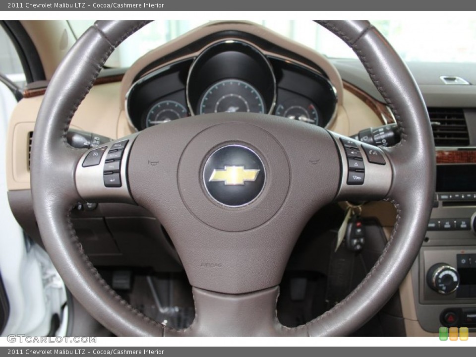 Cocoa/Cashmere Interior Steering Wheel for the 2011 Chevrolet Malibu LTZ #83394163