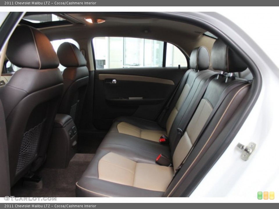 Cocoa/Cashmere Interior Rear Seat for the 2011 Chevrolet Malibu LTZ #83394319