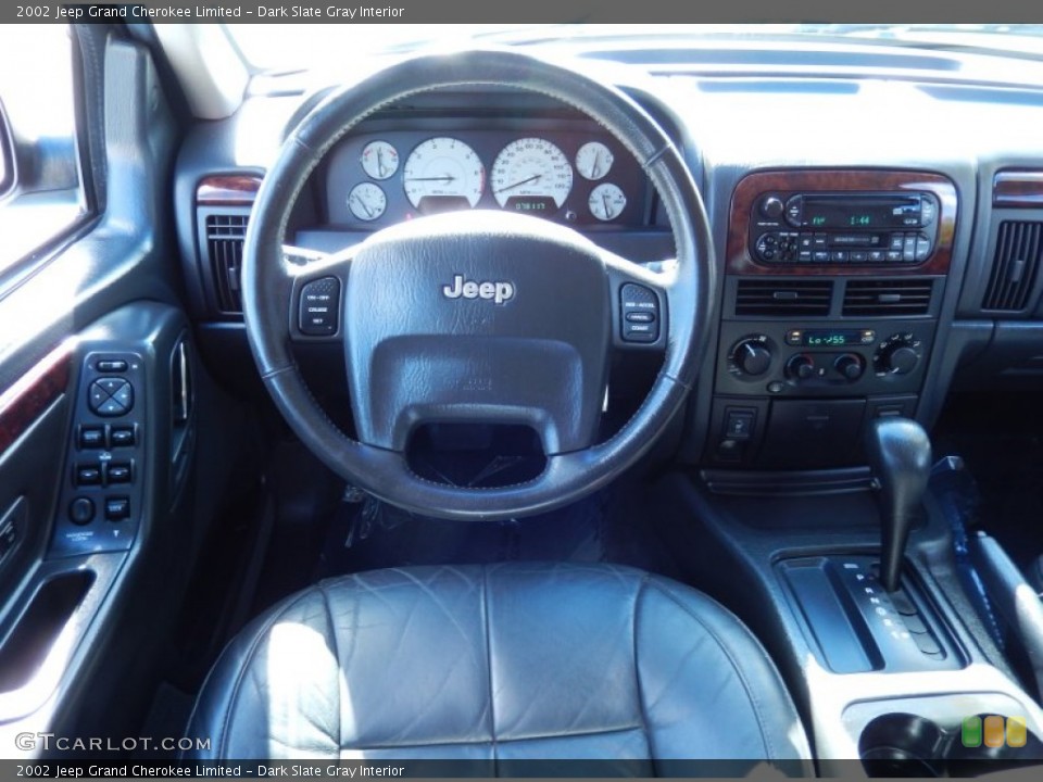 Dark Slate Gray Interior Steering Wheel for the 2002 Jeep Grand Cherokee Limited #83396323