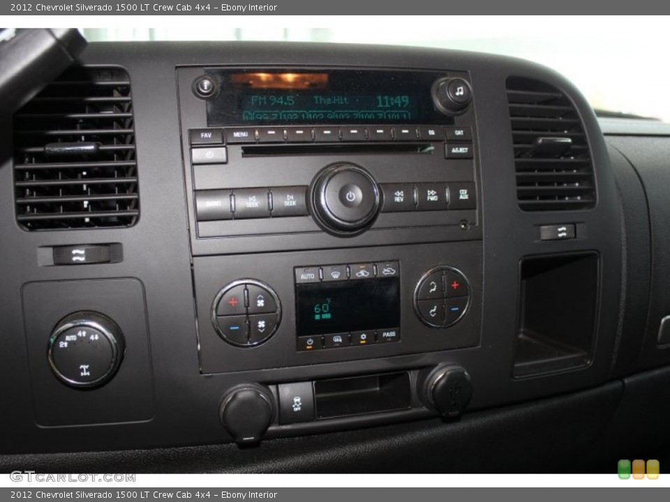 Ebony Interior Controls for the 2012 Chevrolet Silverado 1500 LT Crew Cab 4x4 #83396632
