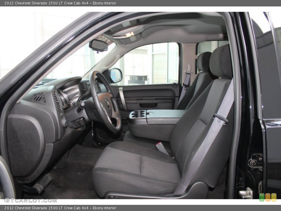 Ebony Interior Front Seat for the 2012 Chevrolet Silverado 1500 LT Crew Cab 4x4 #83396683
