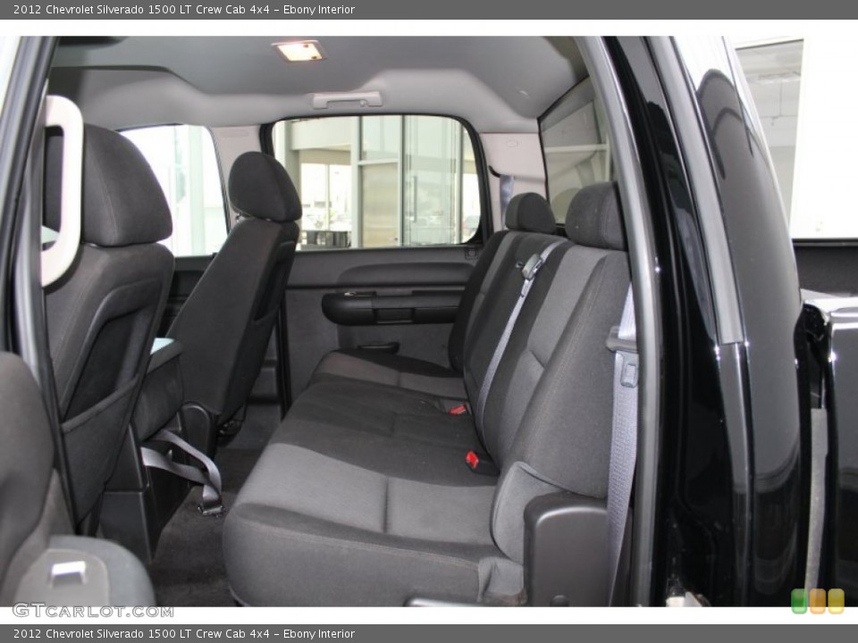 Ebony Interior Rear Seat for the 2012 Chevrolet Silverado 1500 LT Crew Cab 4x4 #83396782