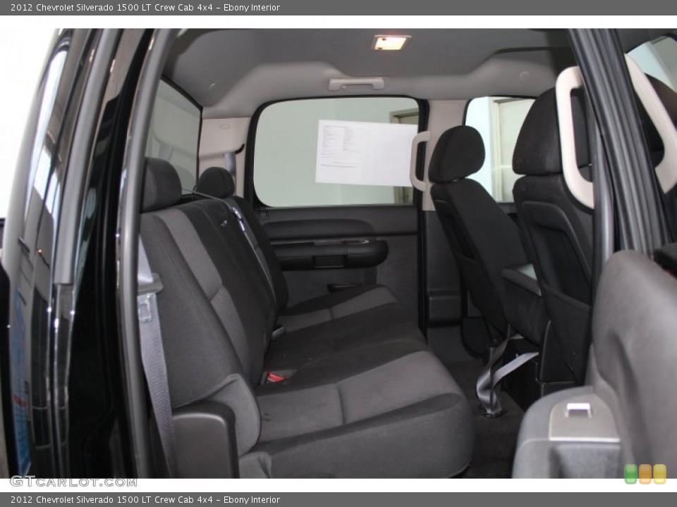 Ebony Interior Rear Seat for the 2012 Chevrolet Silverado 1500 LT Crew Cab 4x4 #83396827