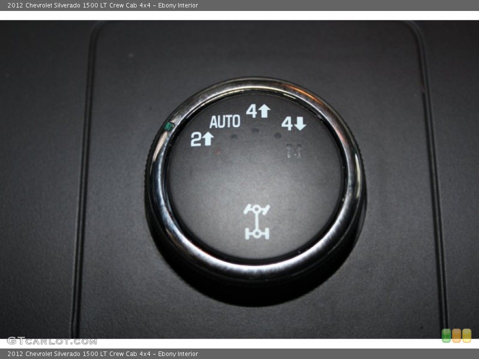 Ebony Interior Controls for the 2012 Chevrolet Silverado 1500 LT Crew Cab 4x4 #83396902
