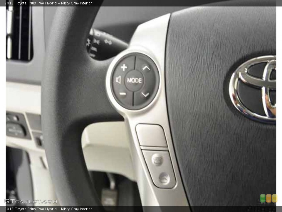 Misty Gray Interior Controls for the 2013 Toyota Prius Two Hybrid #83397064