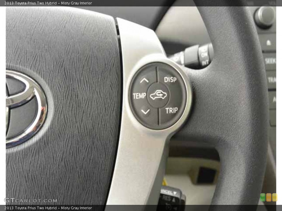 Misty Gray Interior Controls for the 2013 Toyota Prius Two Hybrid #83397109