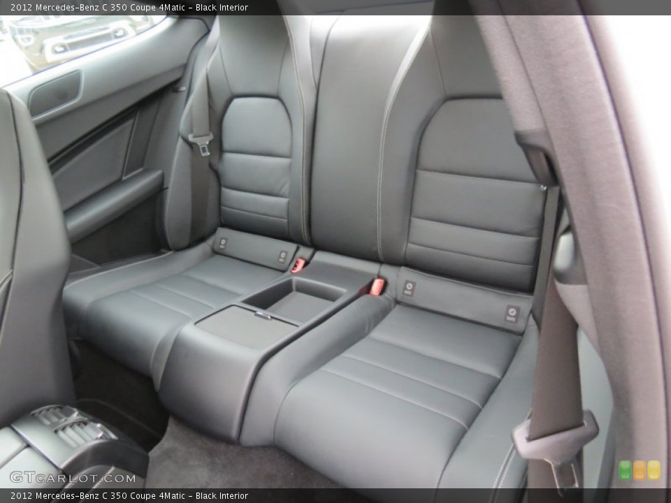 Black Interior Rear Seat for the 2012 Mercedes-Benz C 350 Coupe 4Matic #83397882