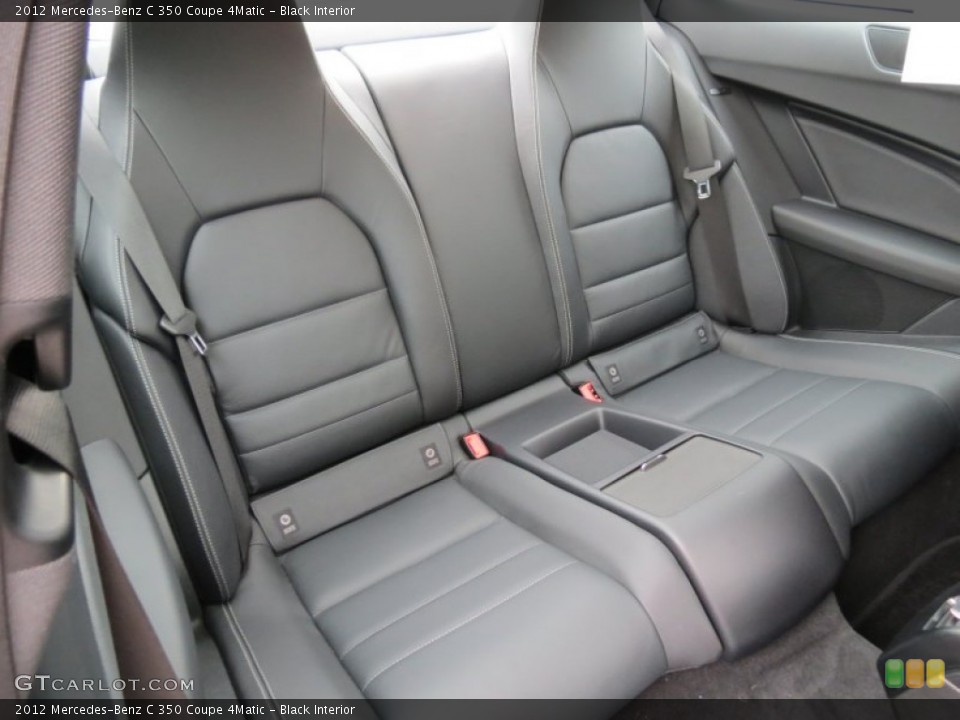 Black Interior Rear Seat for the 2012 Mercedes-Benz C 350 Coupe 4Matic #83398003