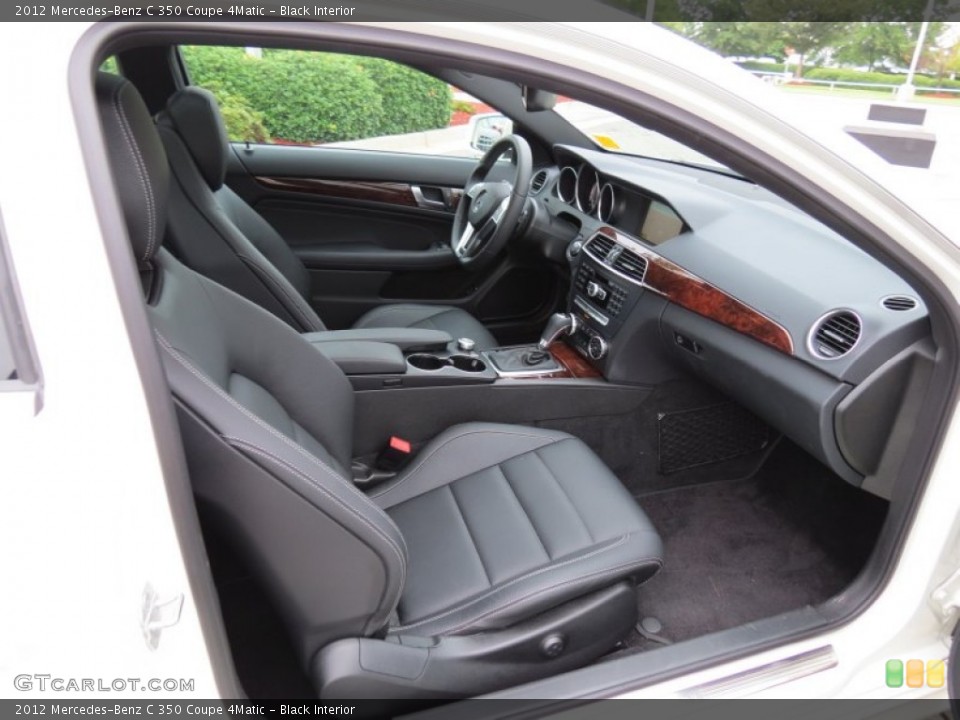 Black Interior Front Seat for the 2012 Mercedes-Benz C 350 Coupe 4Matic #83398024