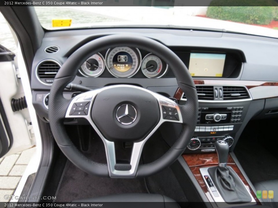 Black Interior Steering Wheel for the 2012 Mercedes-Benz C 350 Coupe 4Matic #83398117
