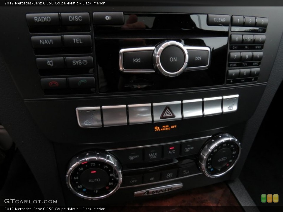 Black Interior Controls for the 2012 Mercedes-Benz C 350 Coupe 4Matic #83398211