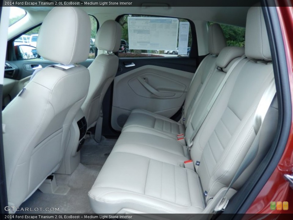 Medium Light Stone Interior Rear Seat for the 2014 Ford Escape Titanium 2.0L EcoBoost #83398373